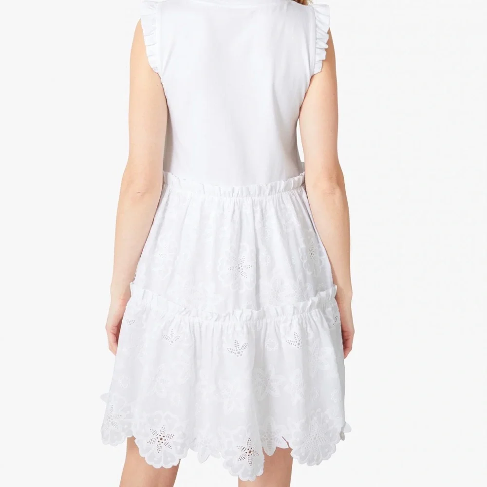 NWT Kate Spade Mixed-Media Broderie Anglaise Dress